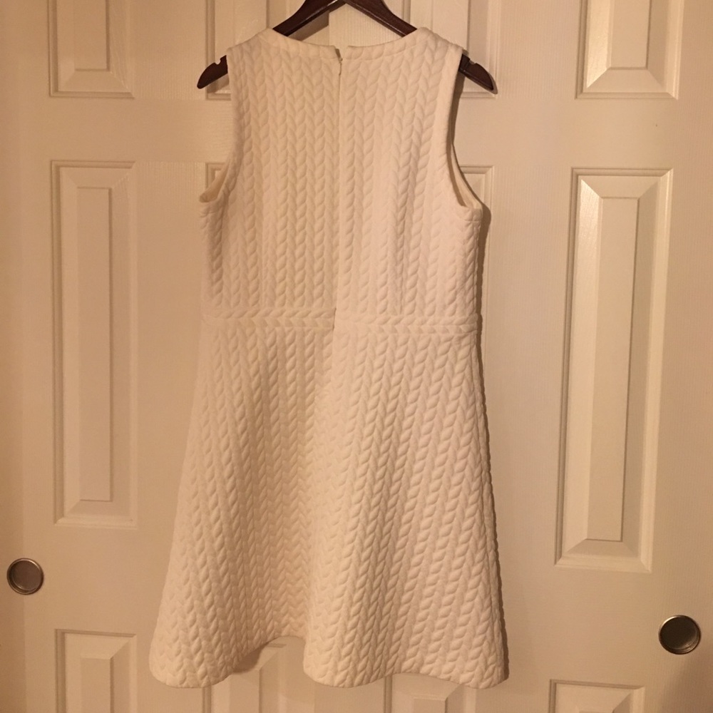 White cable pattern loft dress, size 14